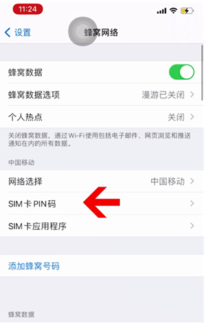 会东苹果14维修网分享如何给iPhone14的SIM卡设置密码 