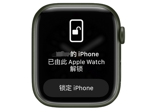 会东苹果手机维修分享用 AppleWatch 解锁配备面容 ID 的 iPhone方法 